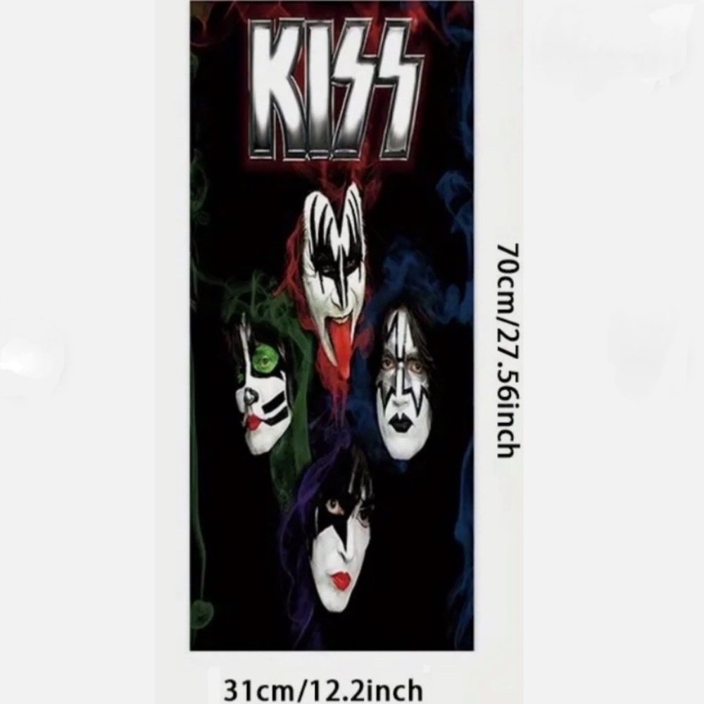 KISS Rock And Roll Sticker 27.5” x 12” Factory sealed